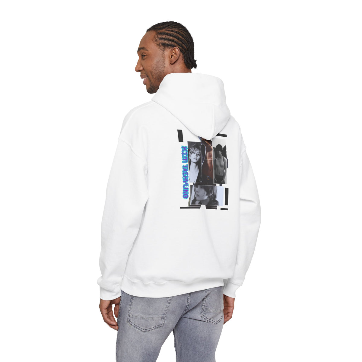 Graphic Hoodie — Photo Collage Streetwear "KIM TAEHYUNG"