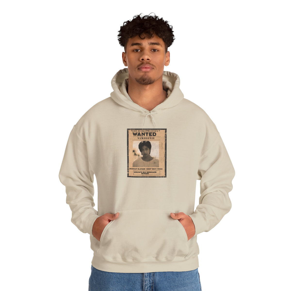 Wanted Namjoon Poster Hoodie — Vintage Photograph Graphic Sweatshirt