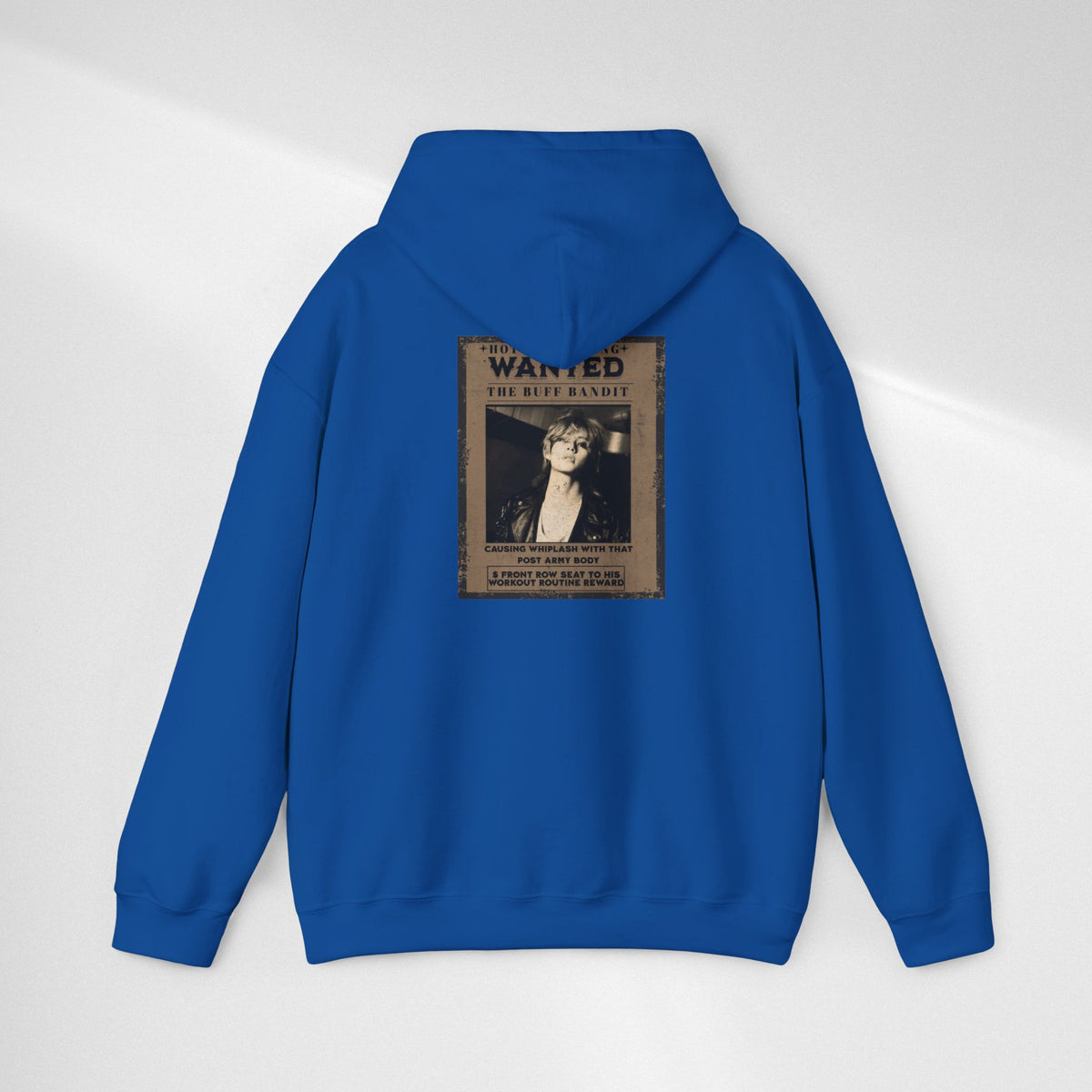 Vintage 'WANTED' Poster Hoodie — Retro V Design