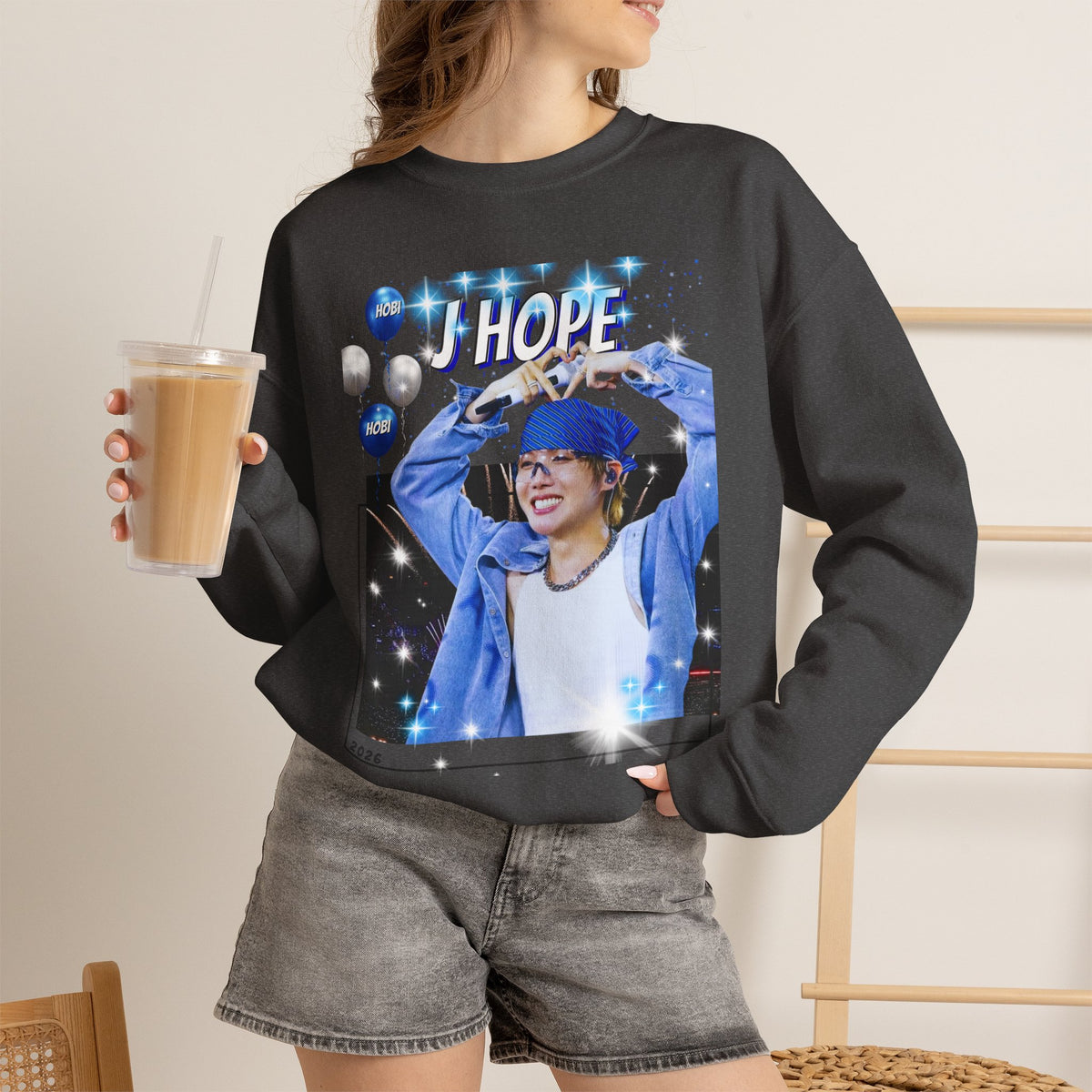 J-Hope 94 Photo Crewneck Sweatshirt — K-Pop BTS Fan Pullover