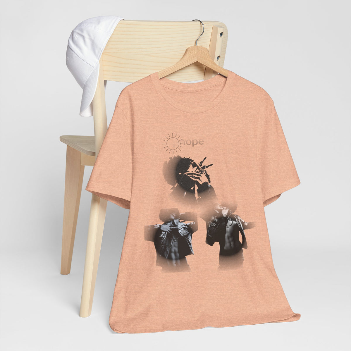 J HOPE T-Shirt — Grunge Black & White Band Photo Tee (Hope)
