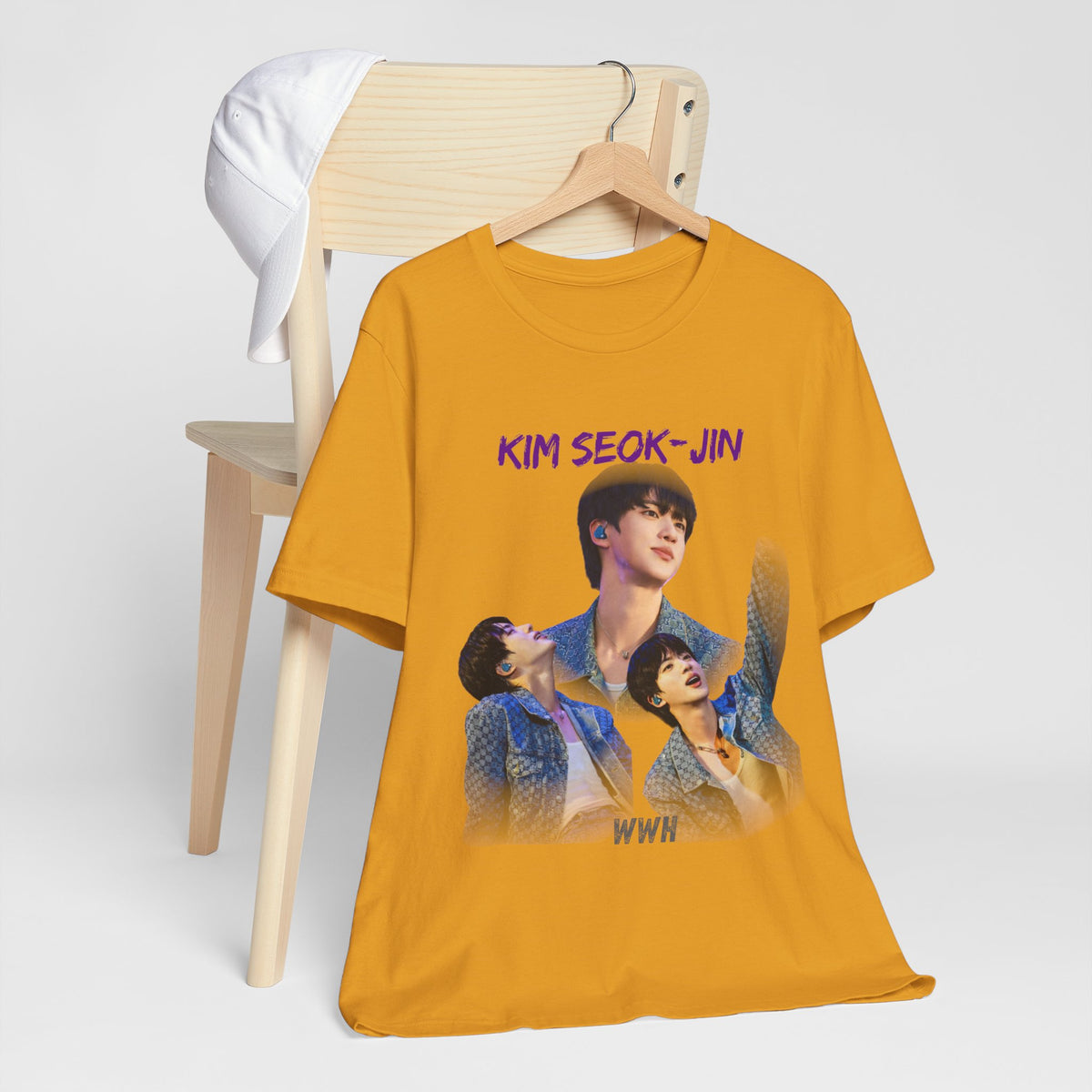 Jin (Kim Seok-jin) Fan Tee — K‑Pop BTS Portrait Graphic T‑Shirt