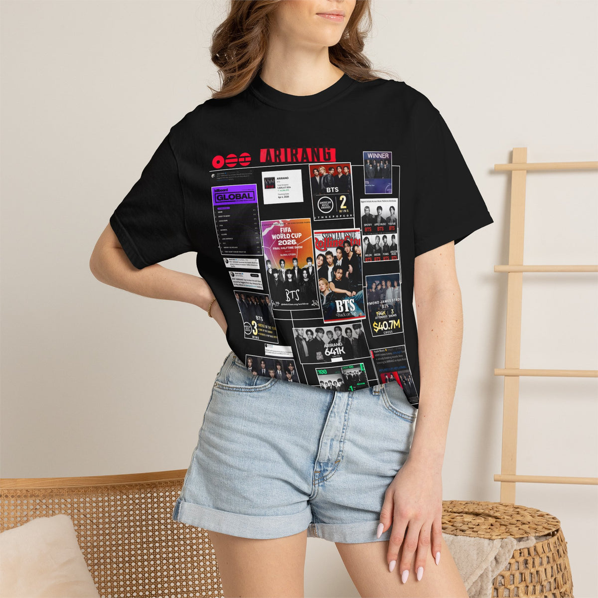 BTS Wins Collage T-Shirt — BTS Moments Graphic Tee