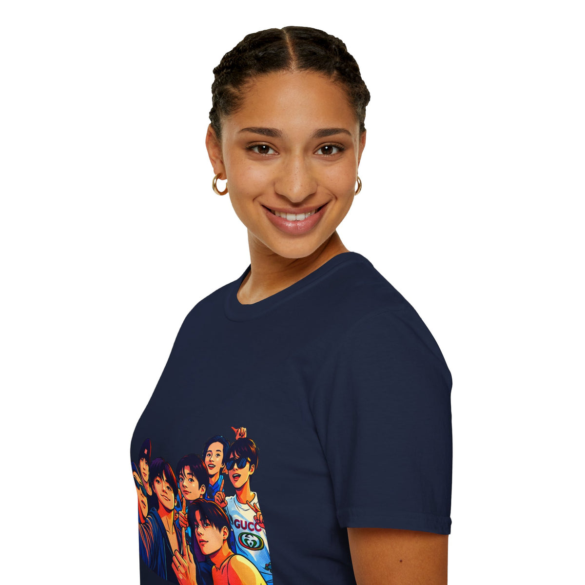 BTS K-Pop Group Photo T-Shirt — Colorful Band Portrait Tee