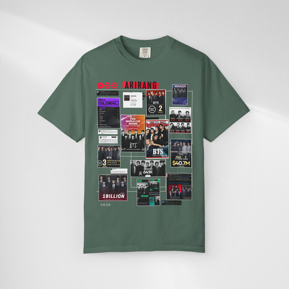 BTS Wins Collage T-Shirt — BTS Moments Graphic Tee