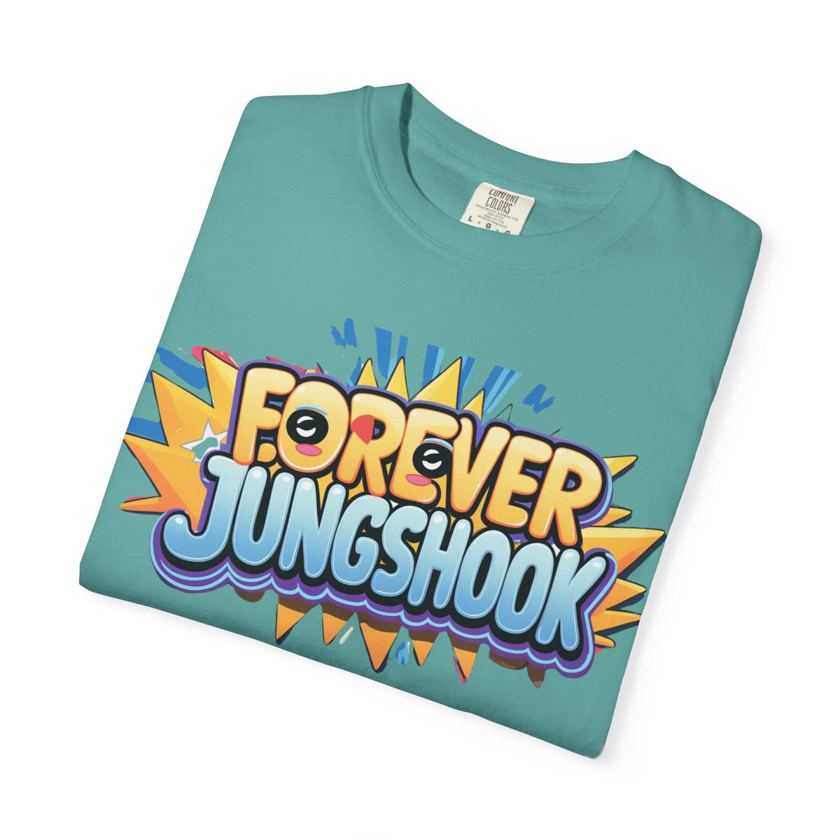 Forever Jungshook T-Shirt — Colorful Fan Graphic Tee