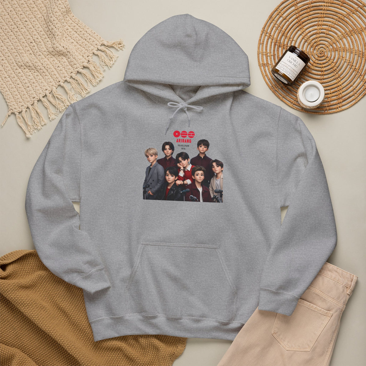 BTS K-Pop Group Photo Hoodie —  Tour Hoodie