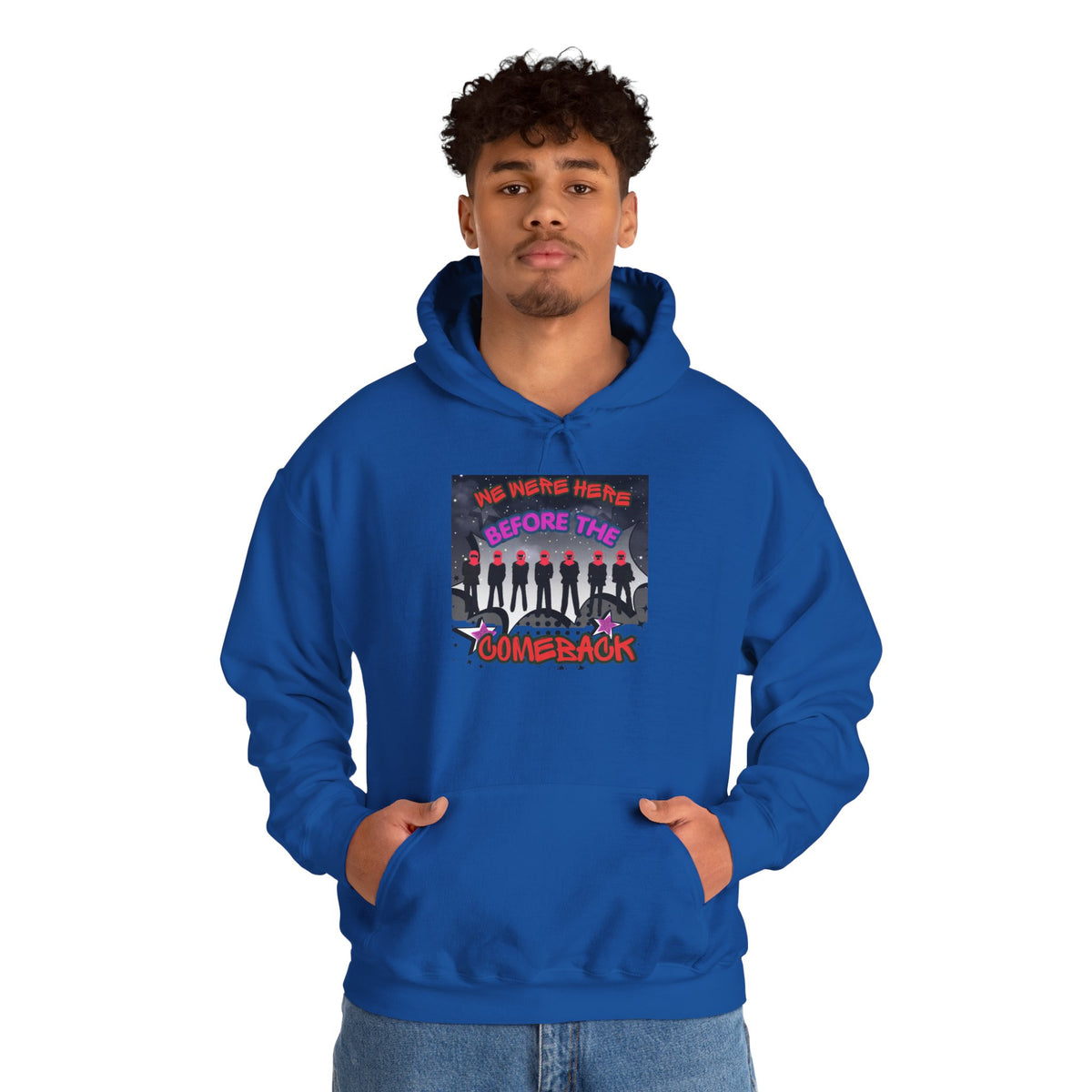 Hoodie — BTS  The Comeback" Retro Space Silhouette Hoodie