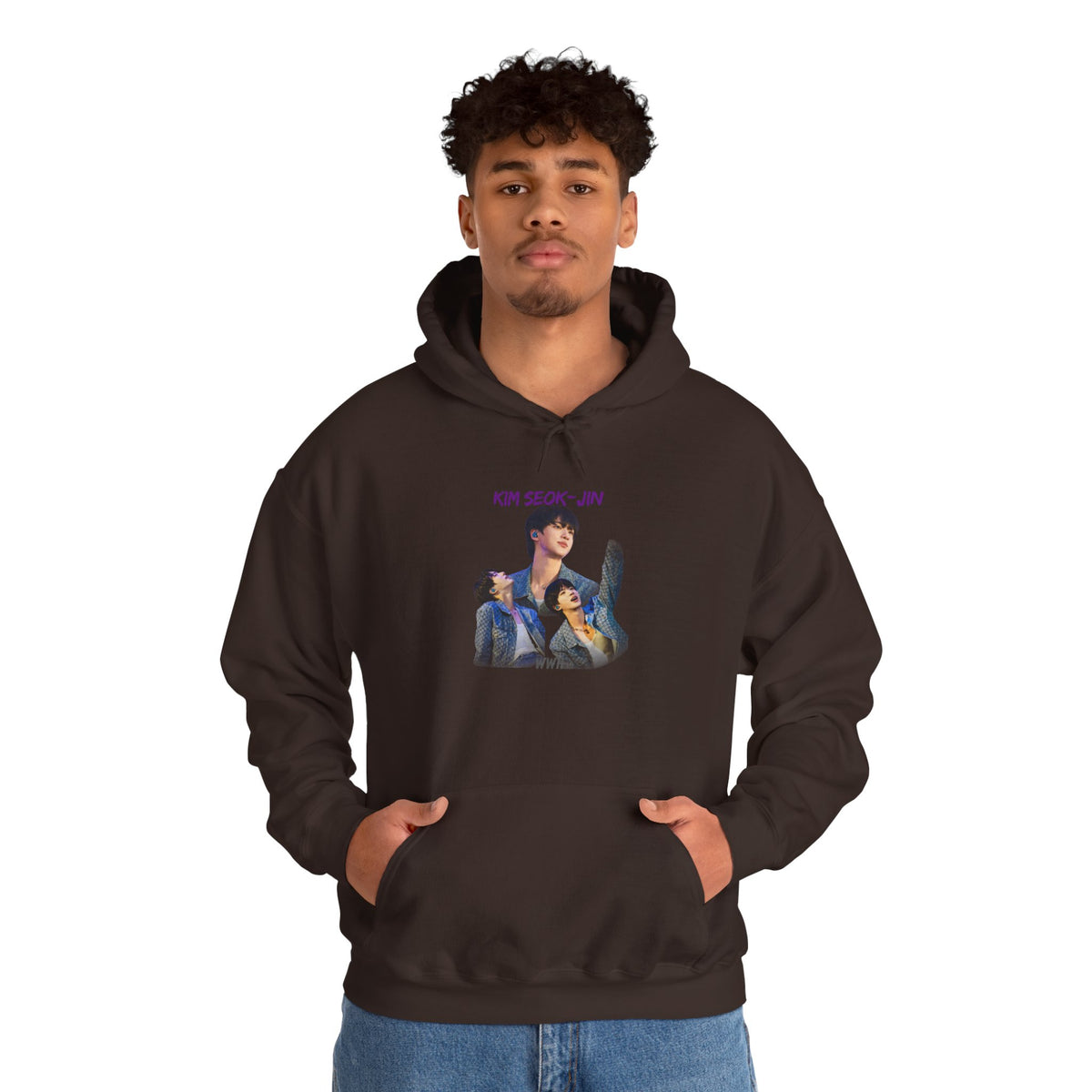 Kim Seok-jin (Jin) Photo Collage Hoodie — K-Pop Idol Fan Sweatshirt