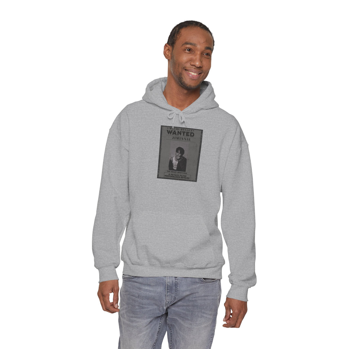 Jimmie Hoodie — "WANTED: Amnesie" Vintage Poster Graphic Hoodie