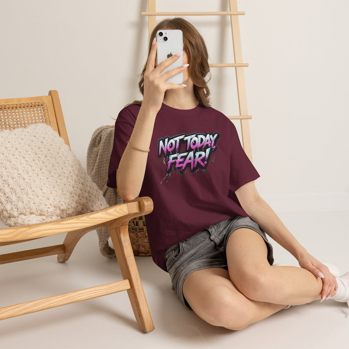 Not Today Fear! Graphic Tee — BTS  Motivational Streetwear