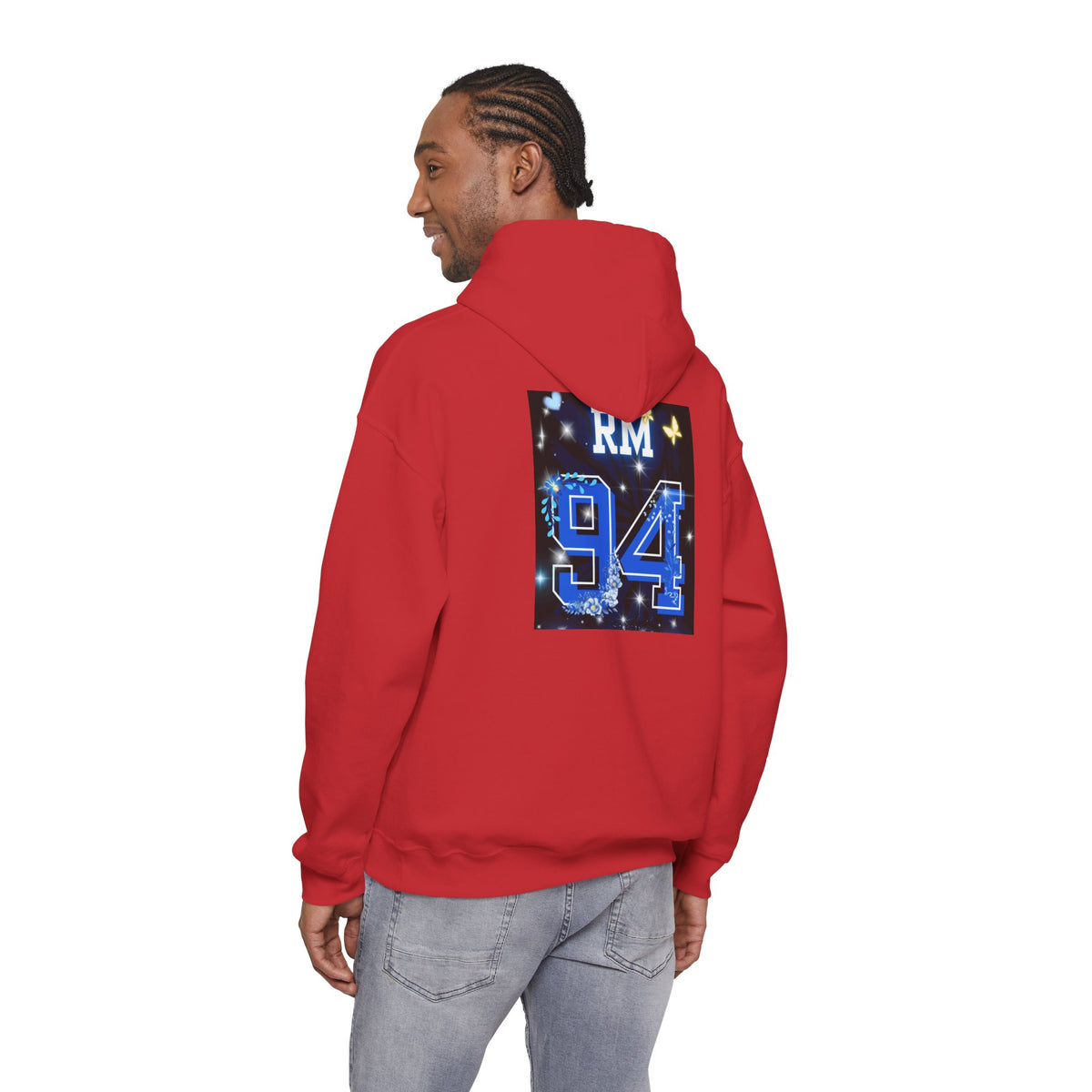 RM Photo Hoodie — Custom Back Number "94" Music Fan Pullover