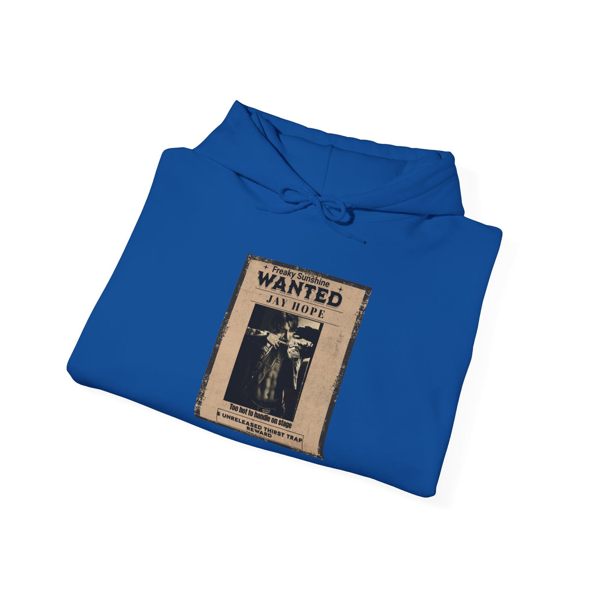 Wanted Poster Hoodie - Vintage 'WANTED: Jay Hope' Graphic Sweatshirt