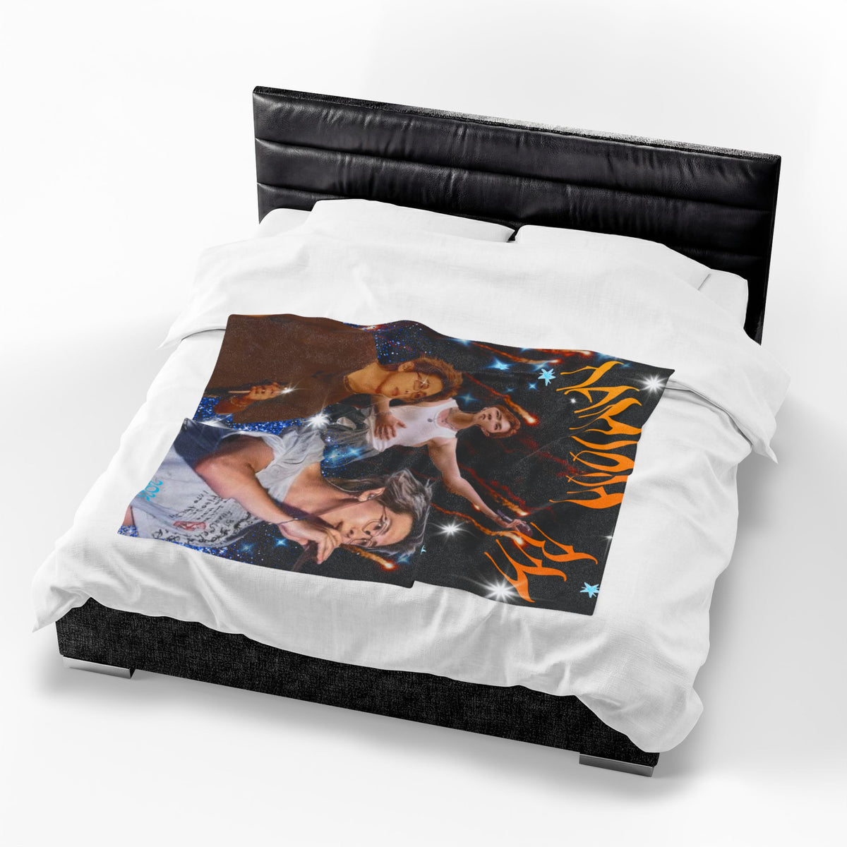 RM Concert Velveteen Plush Blanket — Fan Photo Collage Design