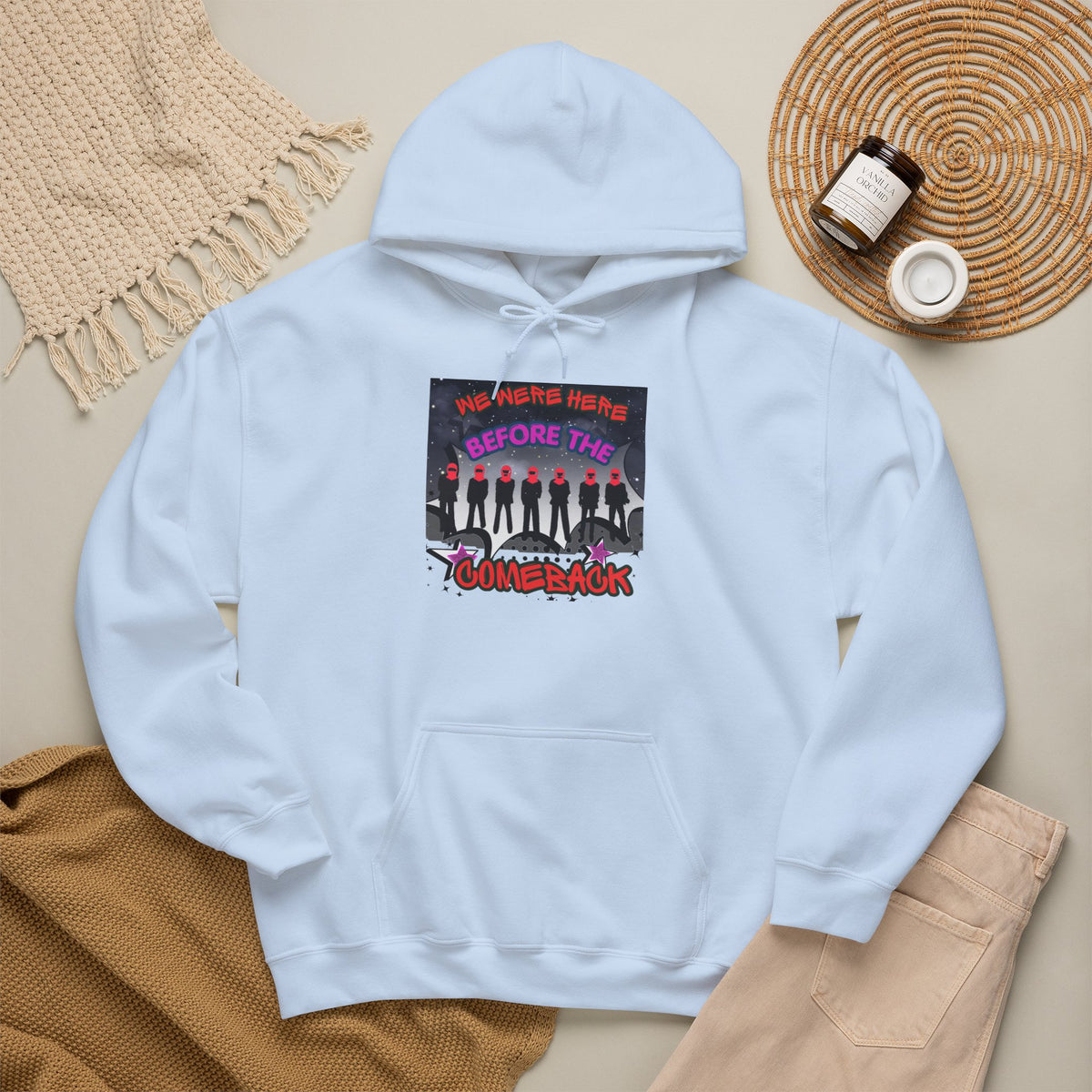 Hoodie — BTS  The Comeback" Retro Space Silhouette Hoodie