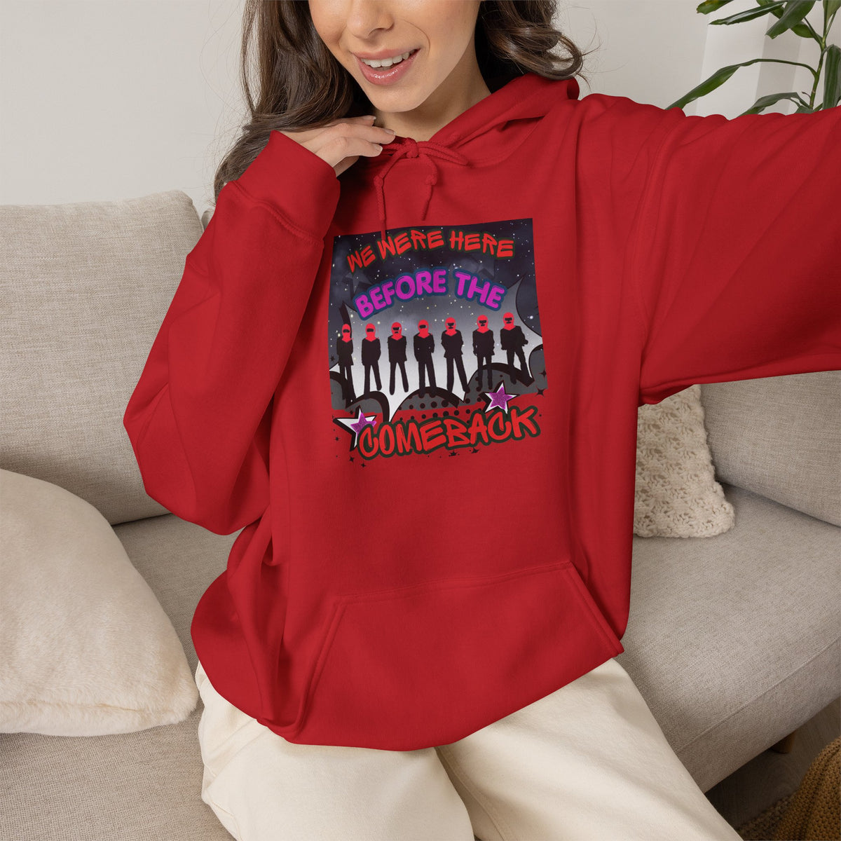 Hoodie — BTS  The Comeback" Retro Space Silhouette Hoodie