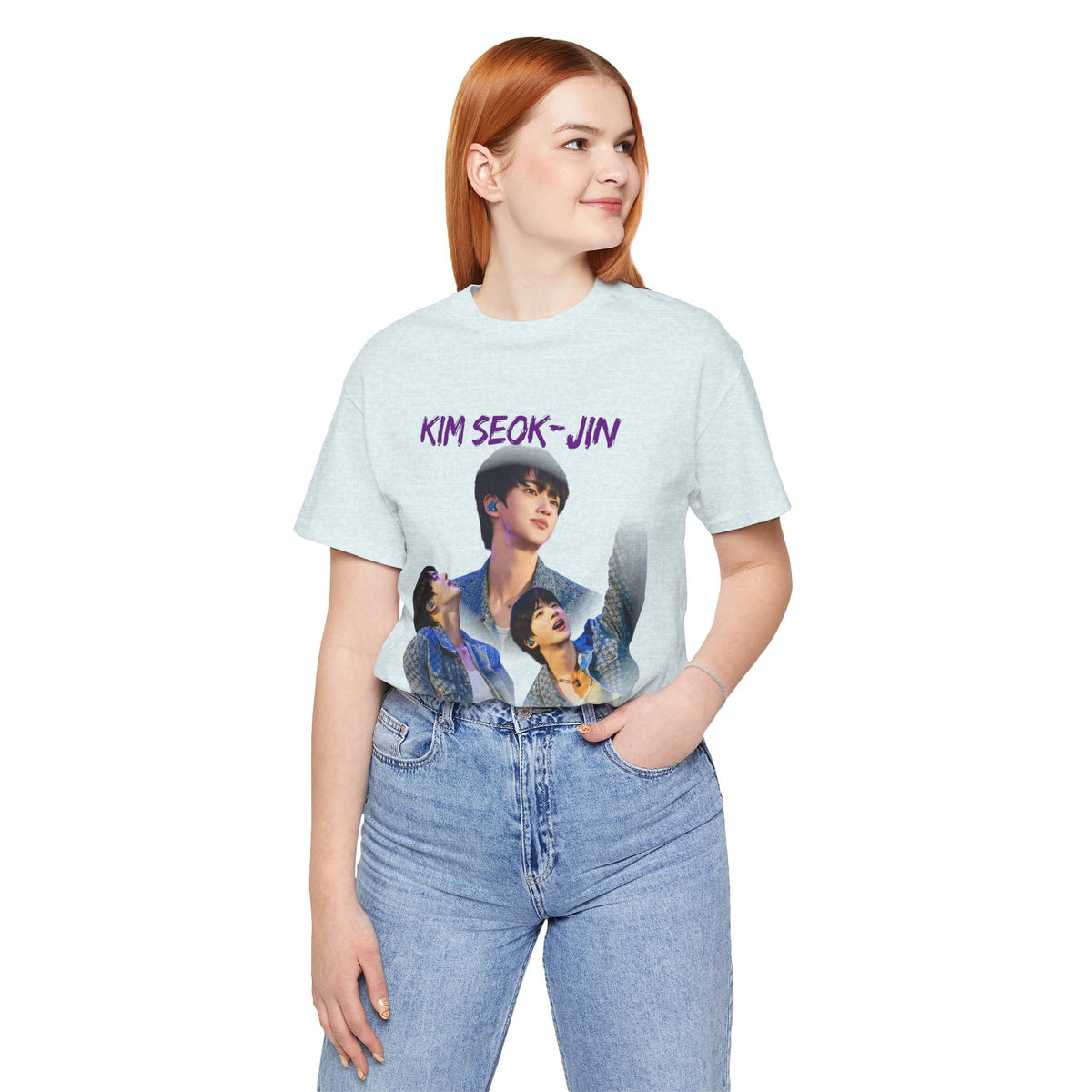 Jin (Kim Seok-jin) Fan Tee — K‑Pop BTS Portrait Graphic T‑Shirt