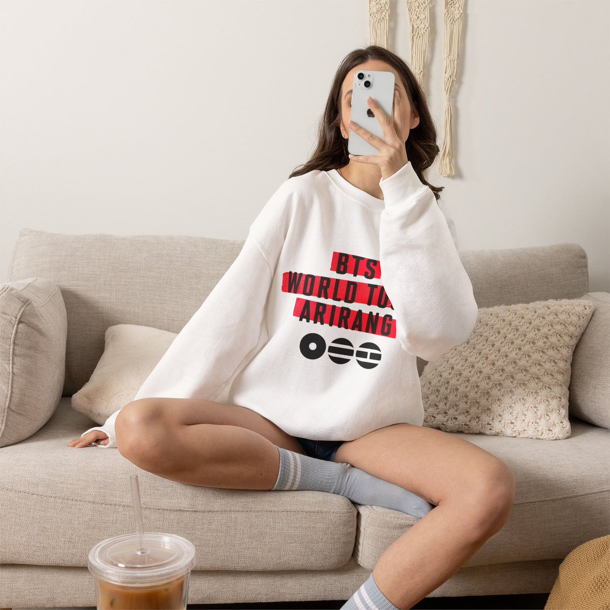 World Tour Arirang Crewneck Sweatshirt — BTS Concert Tour Pullover