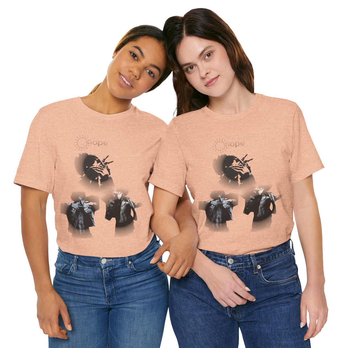 J HOPE T-Shirt — Grunge Black & White Band Photo Tee (Hope)