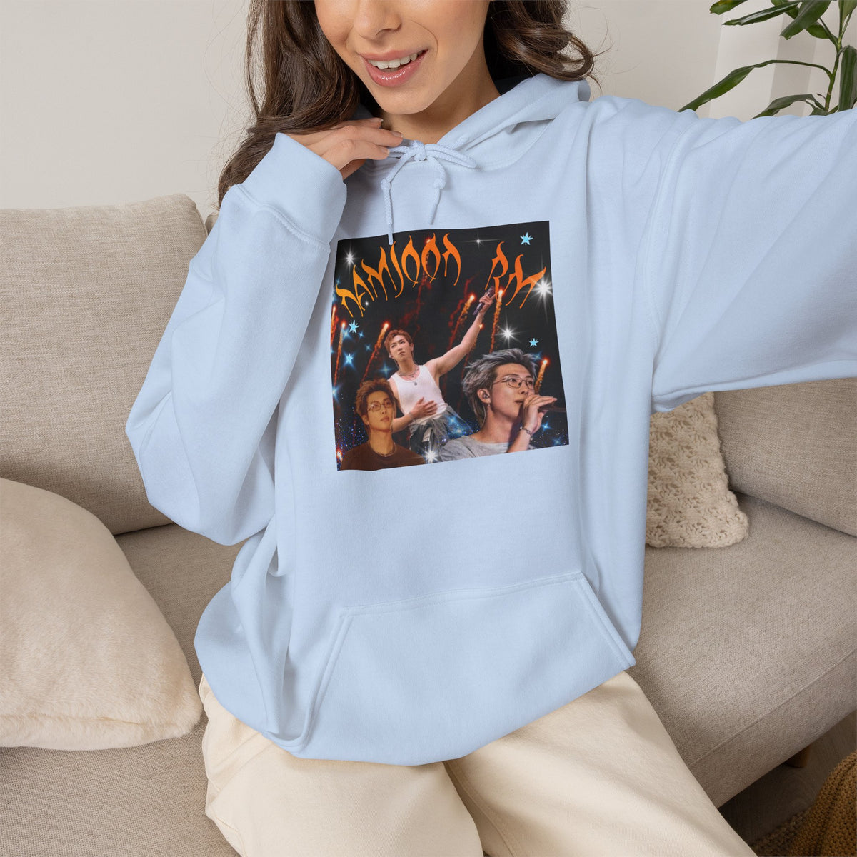 RM Photo Hoodie — Custom Back Number "94" Music Fan Pullover