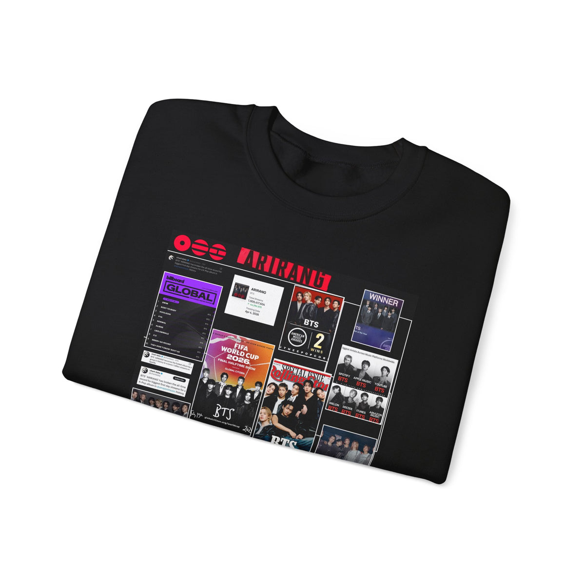 Collage Graphic Sweatshirt — BTS Moments Photo Montage Crewneck