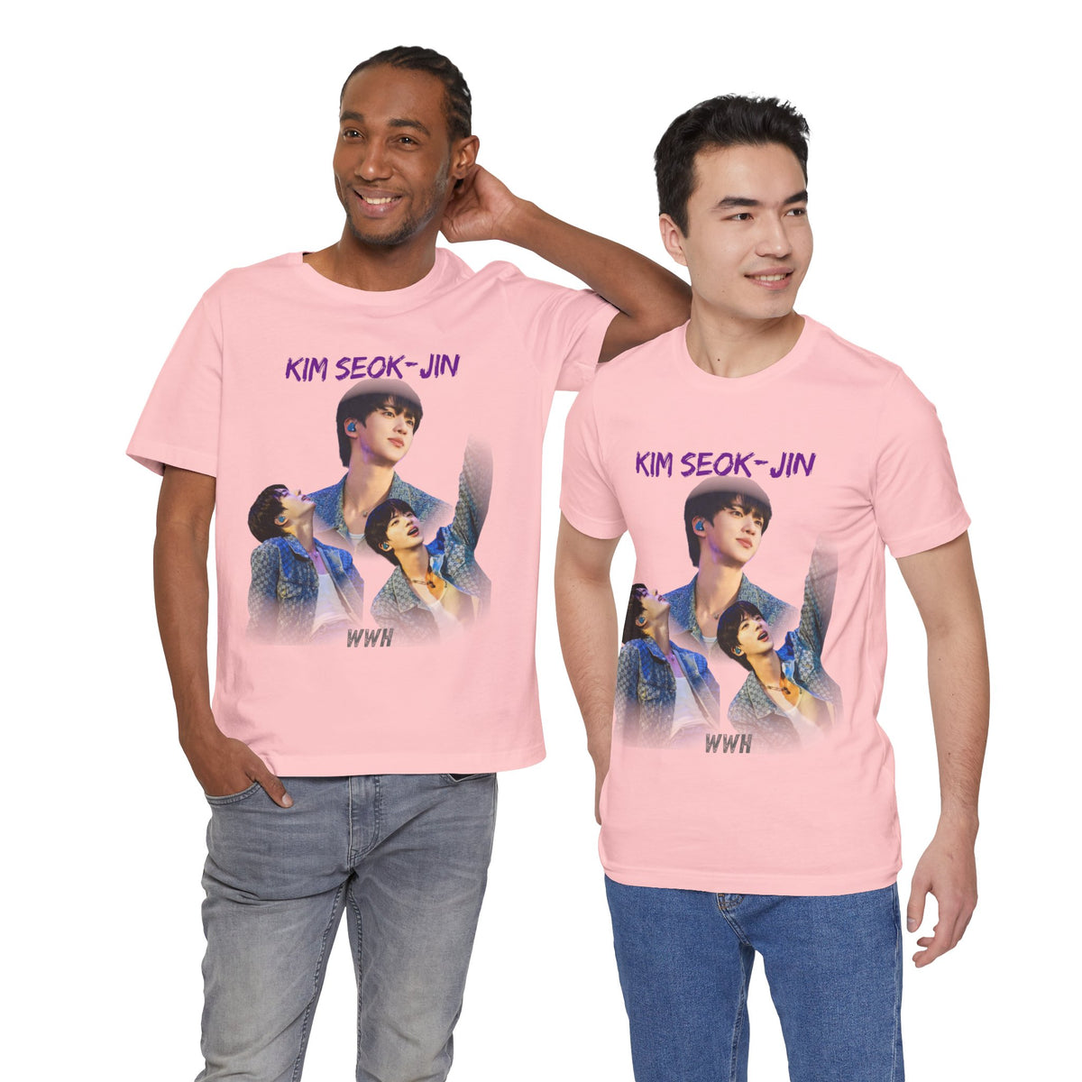 Jin (Kim Seok-jin) Fan Tee — K‑Pop BTS Portrait Graphic T‑Shirt