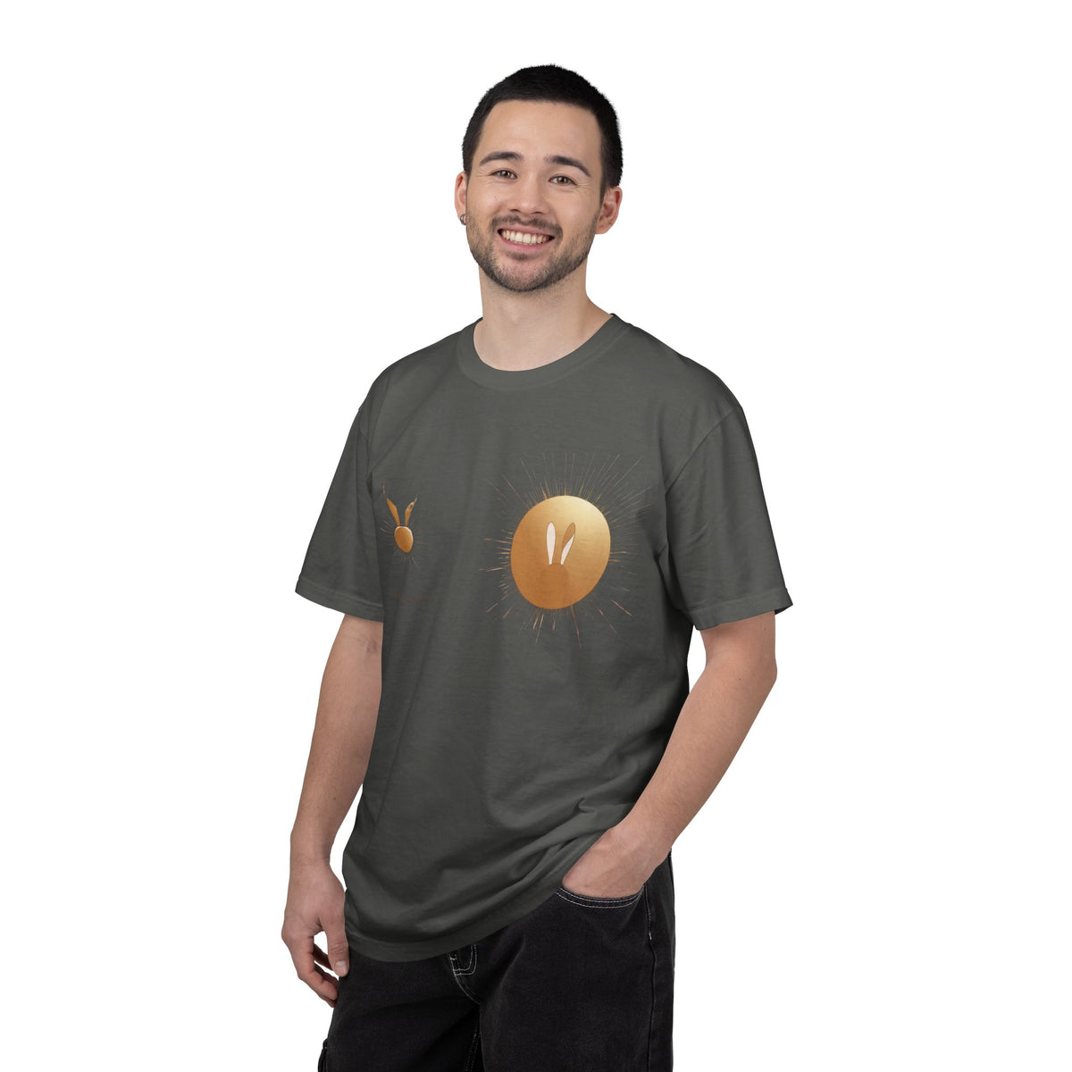 JK Gold Bunny Minimalist T-Shirt
