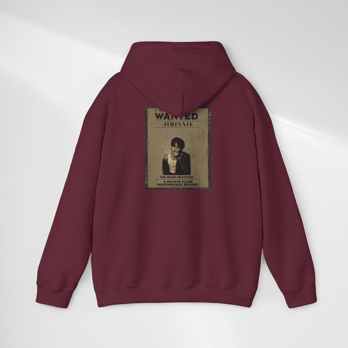 Jimmie Hoodie — "WANTED: Amnesie" Vintage Poster Graphic Hoodie