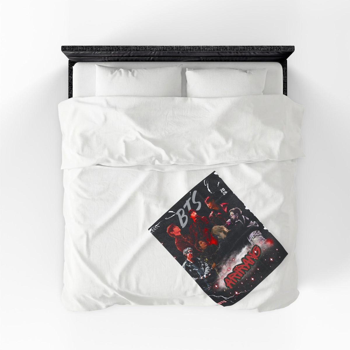 Velveteen Plush Blanket — BTS 'Arirang' Concert Collage Throw