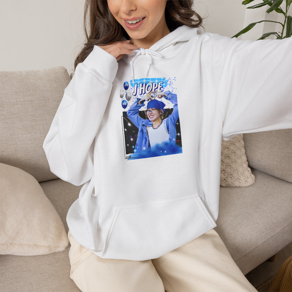 J-Hope 94 Blue Graphic Hoodie