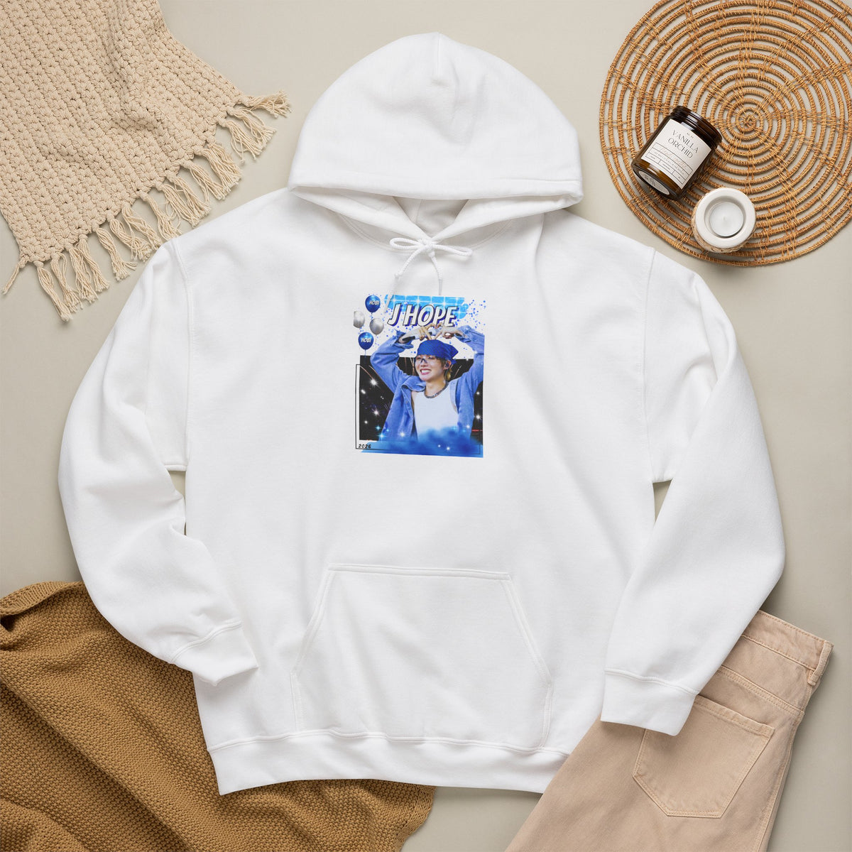 J-Hope 94 Blue Graphic Hoodie
