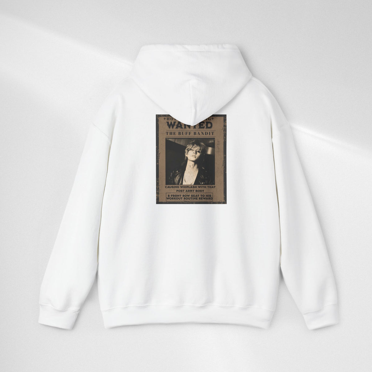 Vintage 'WANTED' Poster Hoodie — Retro V Design