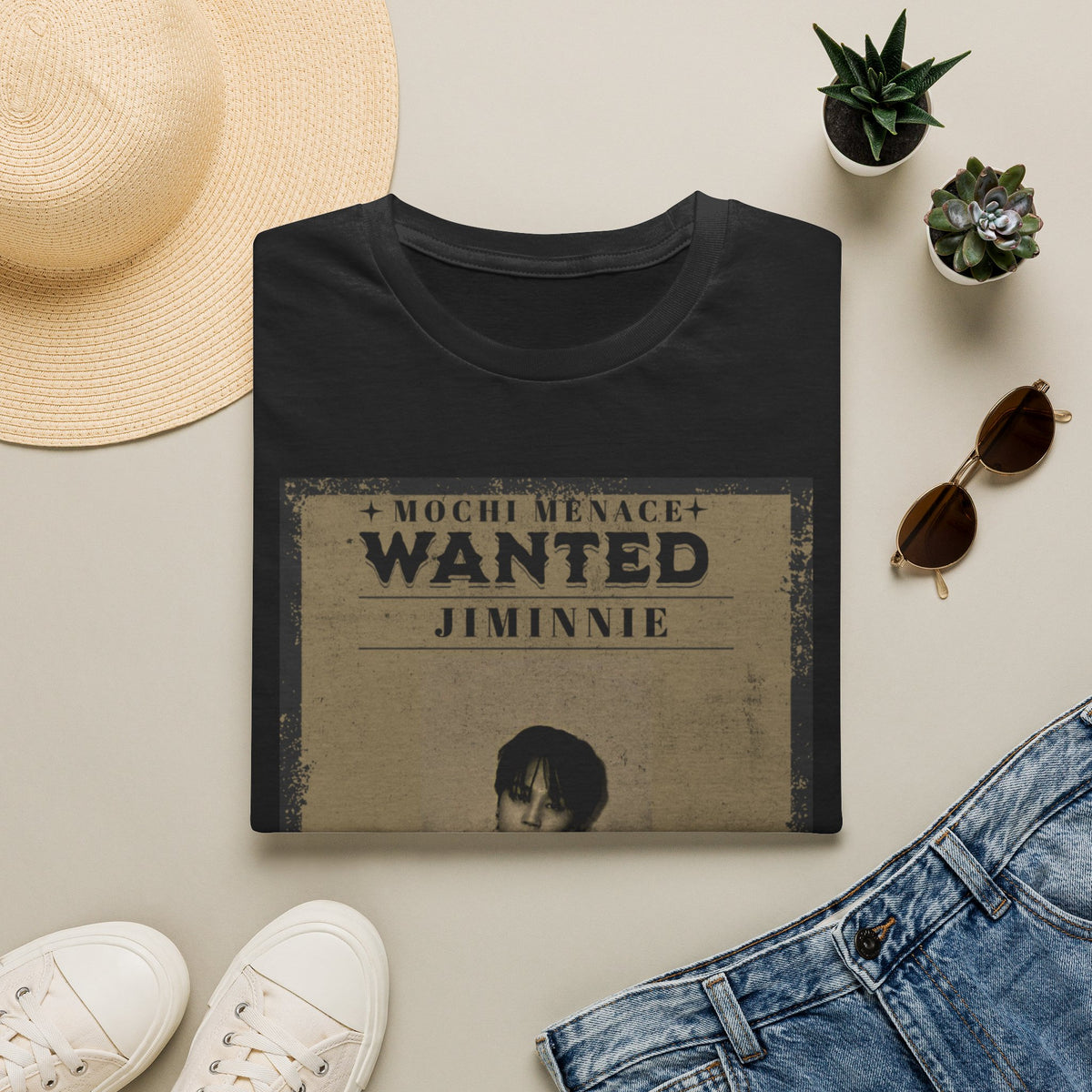 Wanted 'Jimmie' Graphic T‑Shirt — Mochi Menace Vintage Poster Tee