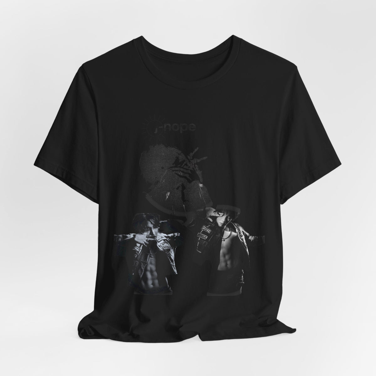 J HOPE T-Shirt — Grunge Black & White Band Photo Tee (Hope)