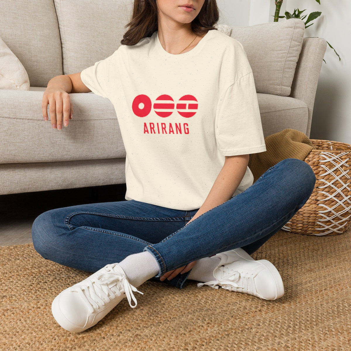 Arirang BTS T-Shirt — Retro Red Logo Tee