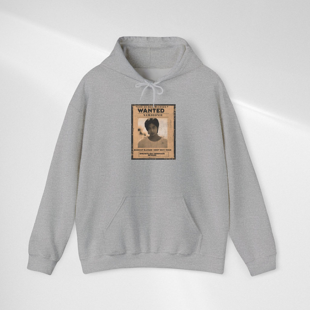 Wanted Namjoon Poster Hoodie — Vintage Photograph Graphic Sweatshirt