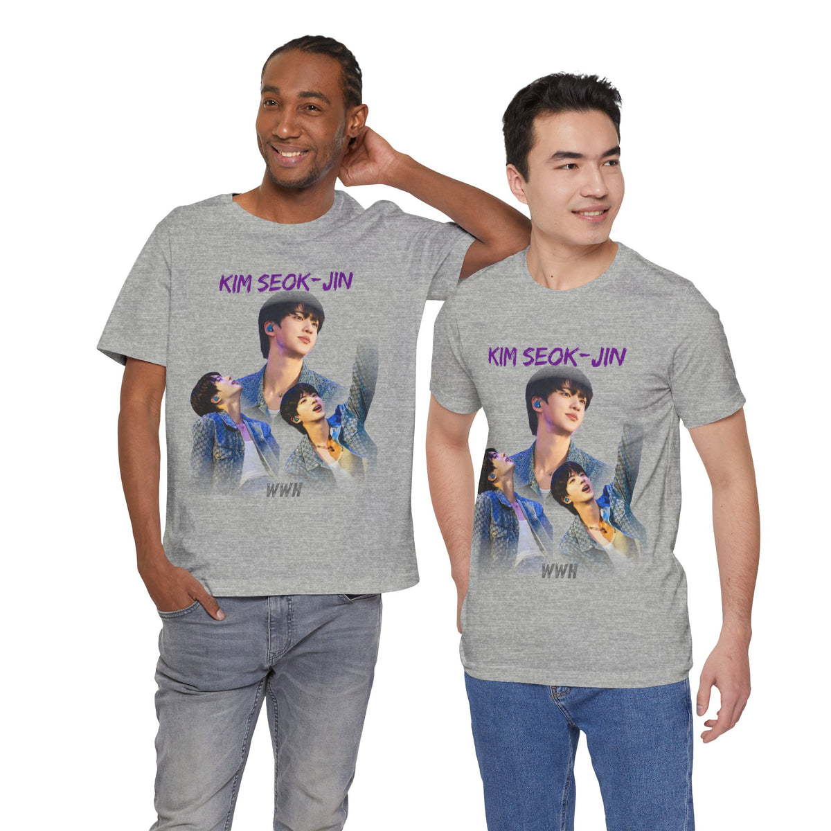 Jin (Kim Seok-jin) Fan Tee — K‑Pop BTS Portrait Graphic T‑Shirt