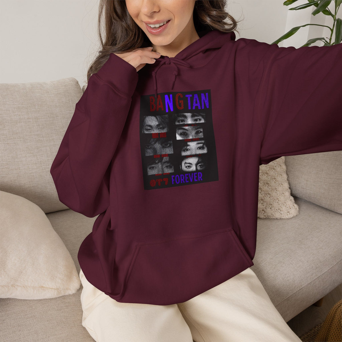 BTS 'Bangtan' Photo Collage Hoodie –BTS  K-Pop Fan Sweatshirt