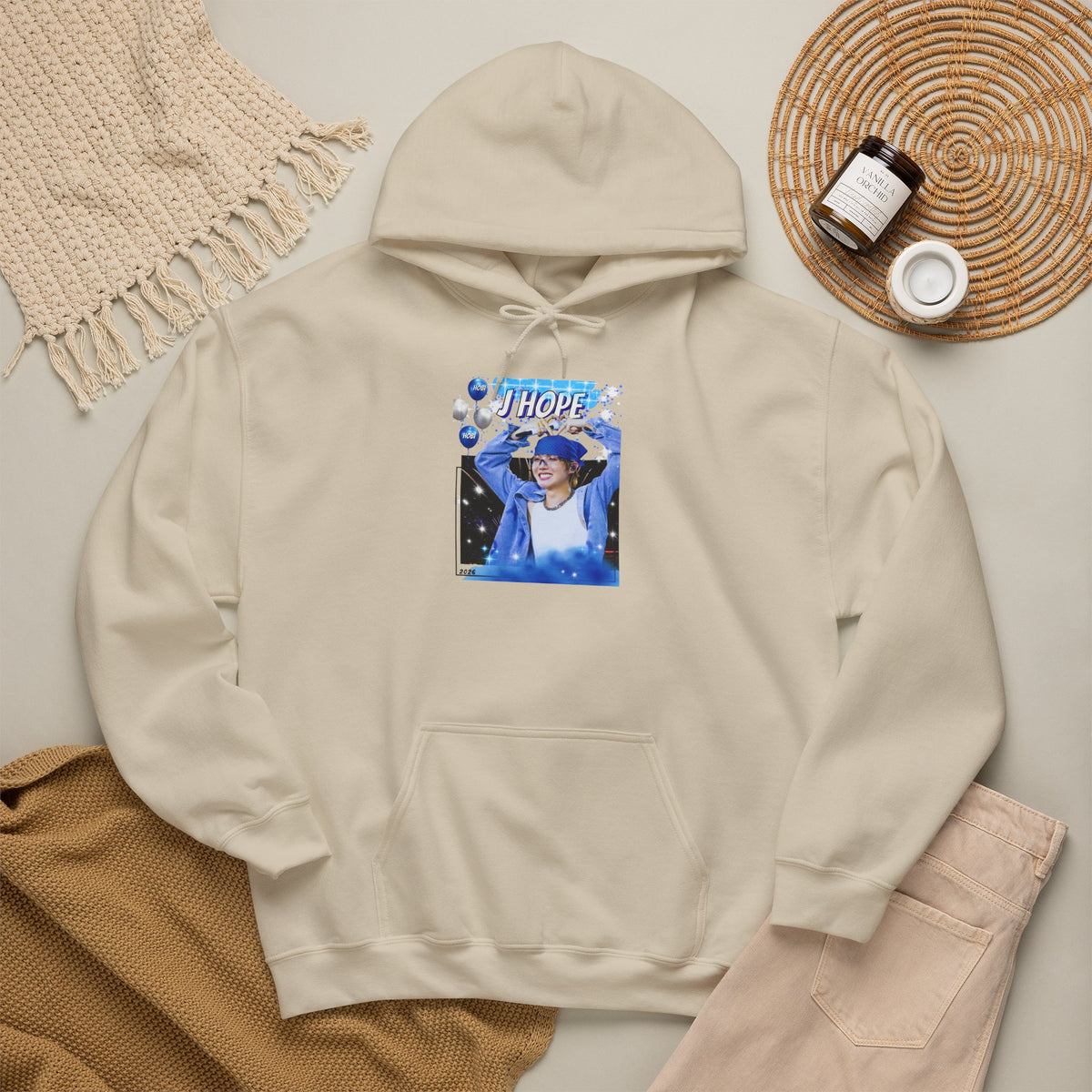 J-Hope 94 Blue Graphic Hoodie