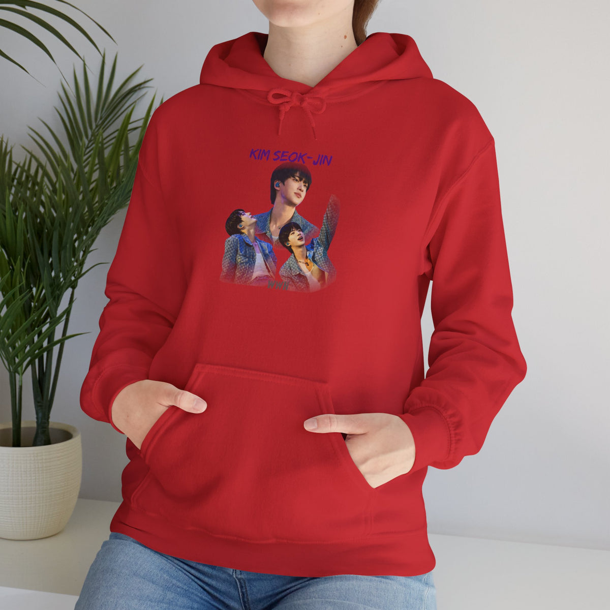 Kim Seok-jin (Jin) Photo Collage Hoodie — K-Pop Idol Fan Sweatshirt
