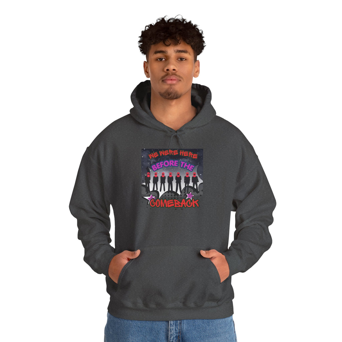 Hoodie — BTS  The Comeback" Retro Space Silhouette Hoodie
