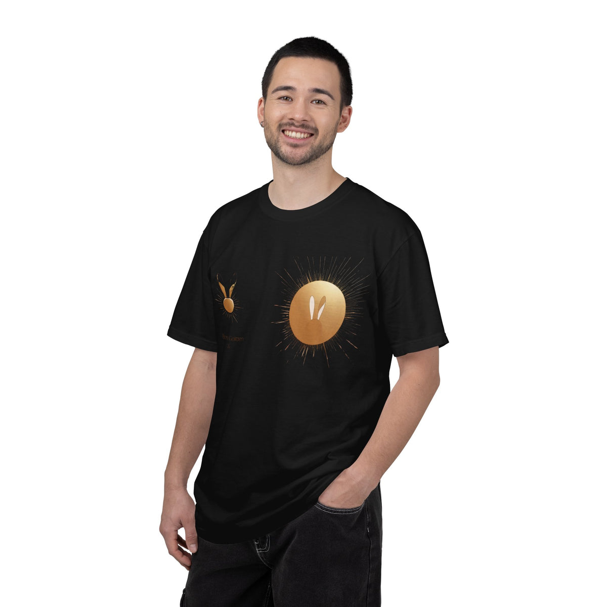 JK Gold Bunny Minimalist T-Shirt