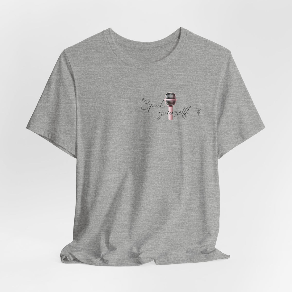 Microphone Graphic Tee — "Speak Your Truth" Short Sleeve T-Shirt