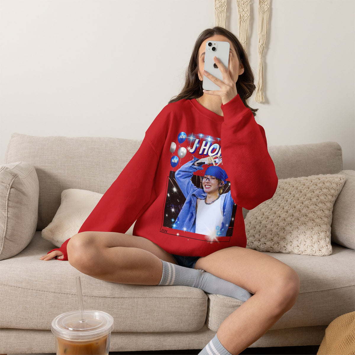 J-Hope 94 Photo Crewneck Sweatshirt — K-Pop BTS Fan Pullover