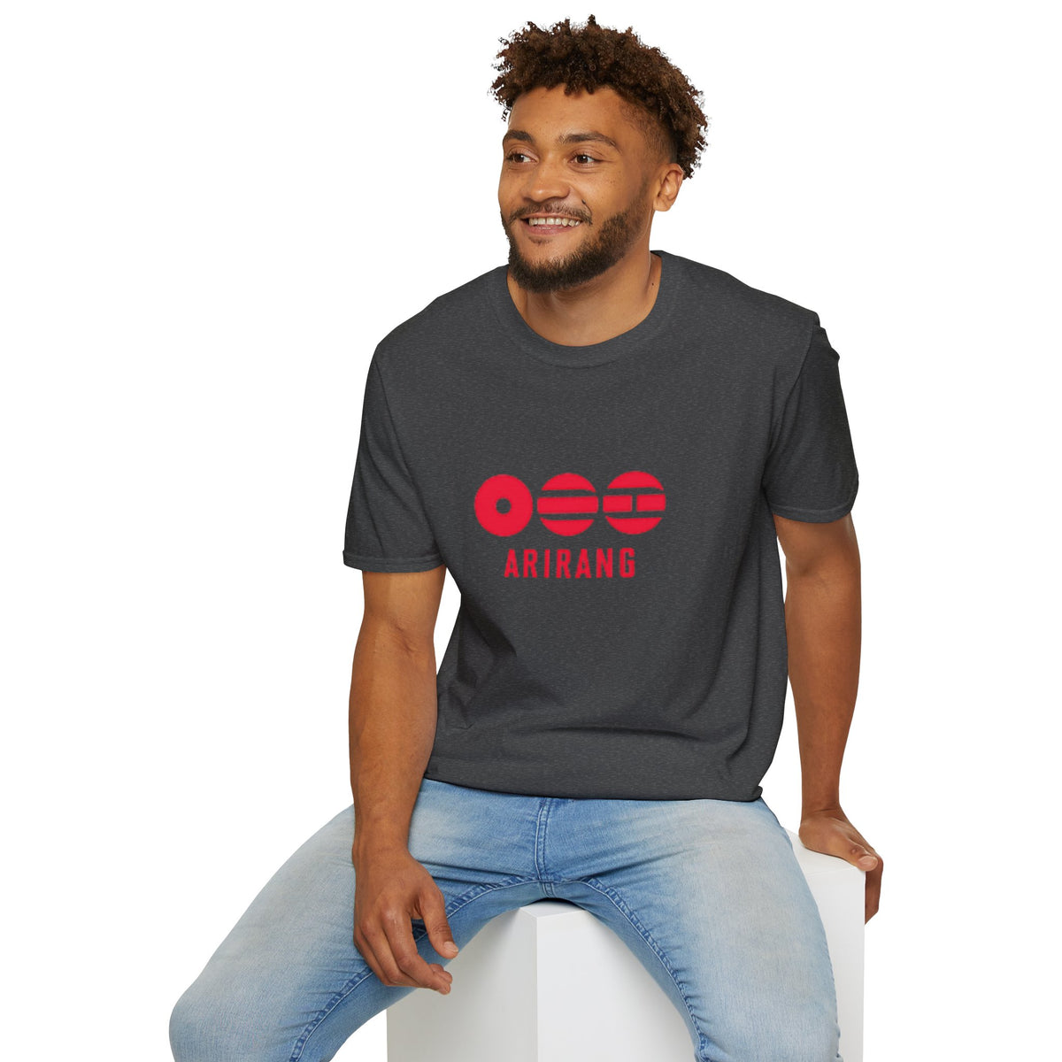 Arirang BTS T-Shirt — Retro Red Logo Tee