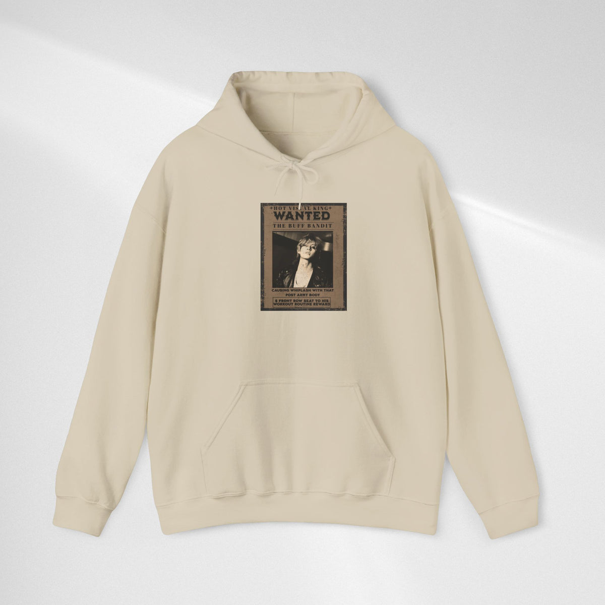 Vintage 'WANTED' Poster Hoodie — Retro V Design