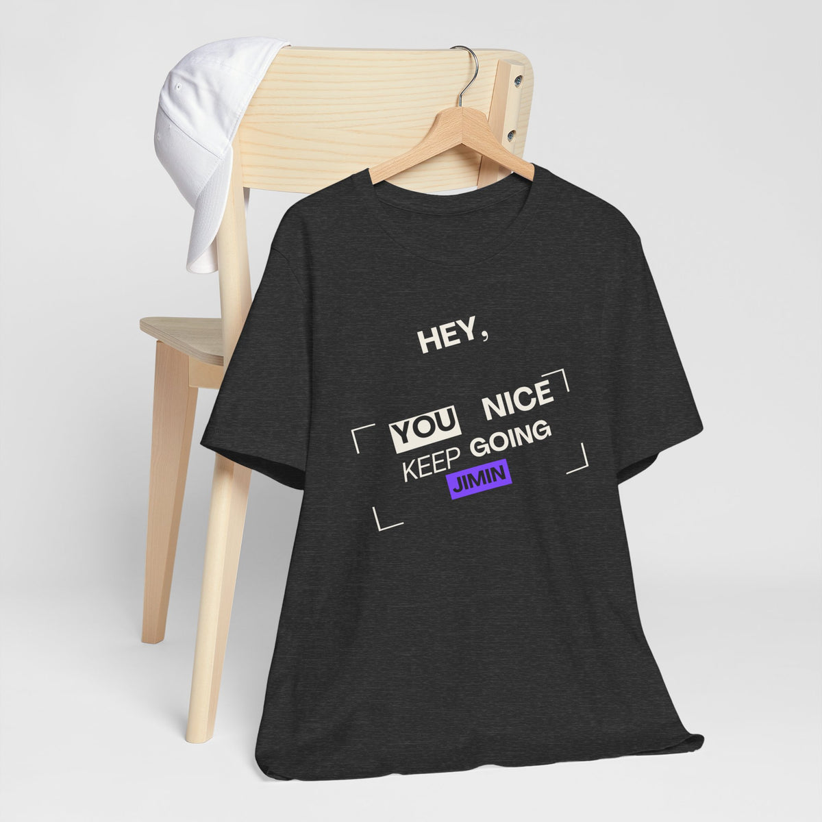Motivational Graphic Tee — "Hey, You Keep Going" Inspirational T‑Shirt