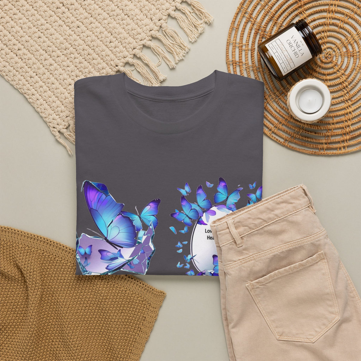 Butterfly Graphic Tee — BTS  Butterflies 'Beautiful' Design