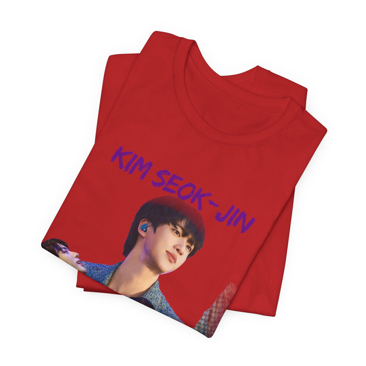 Jin (Kim Seok-jin) Fan Tee — K‑Pop BTS Portrait Graphic T‑Shirt