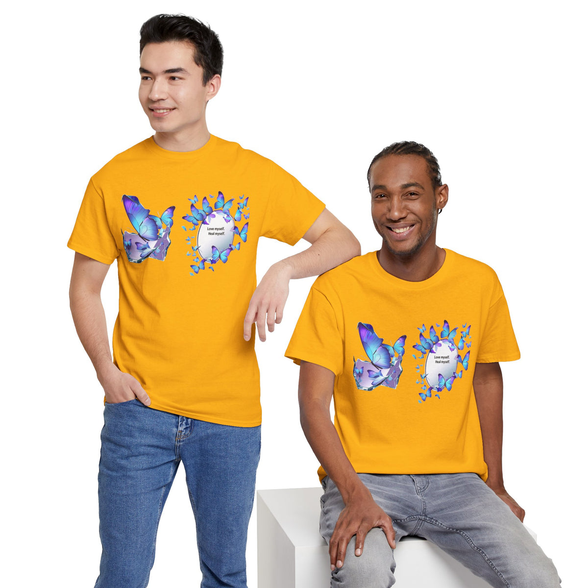 Butterfly Graphic Tee — BTS  Butterflies 'Beautiful' Design